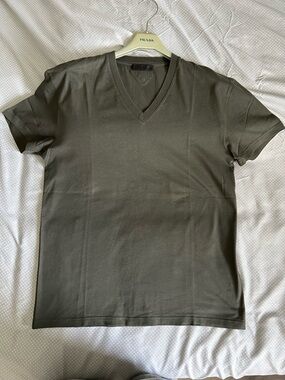 Prada Basic Wear V Neck Tee